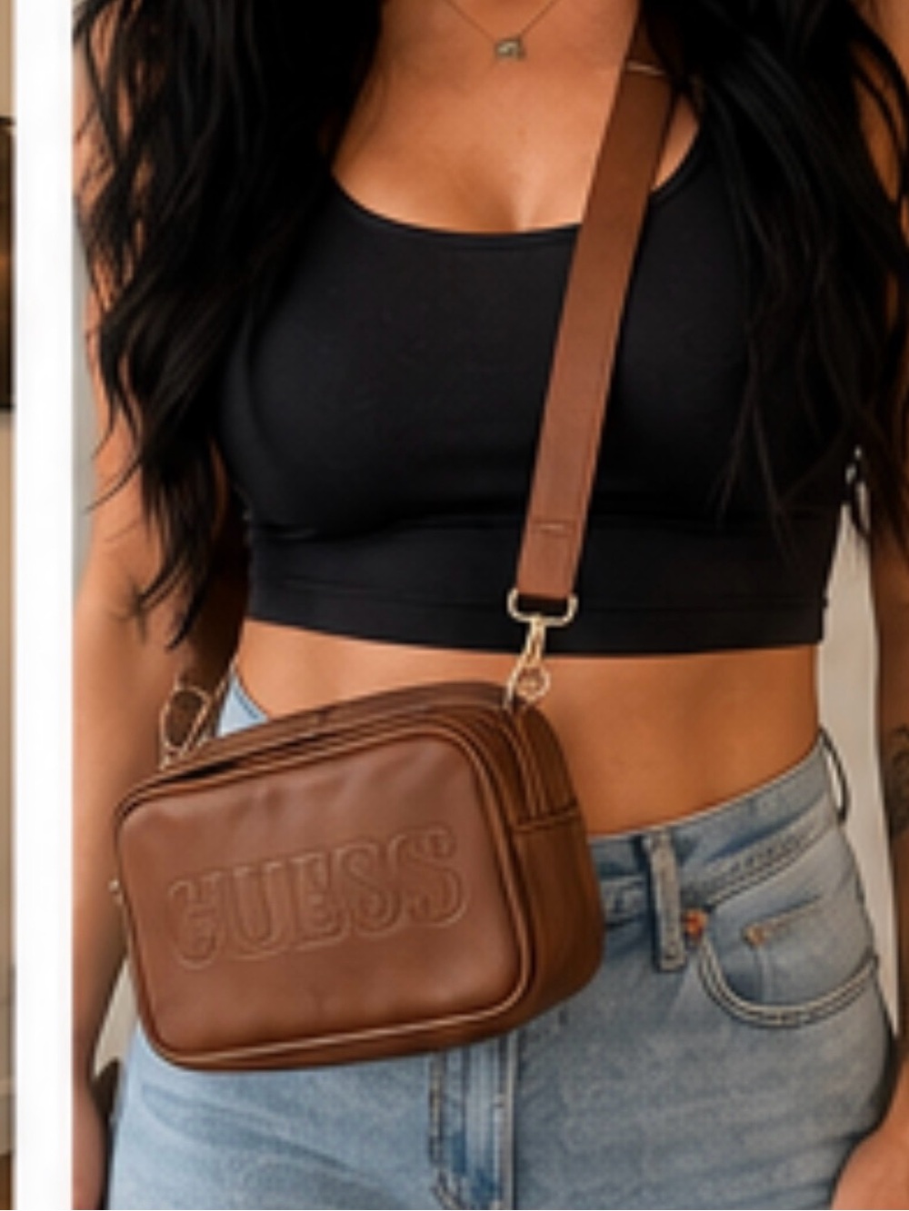 Guess Brown Crossbody Bag